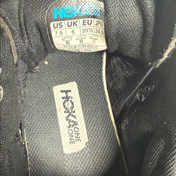 Hoka Black and White Athletic Sneakers - Picture 5 of 5